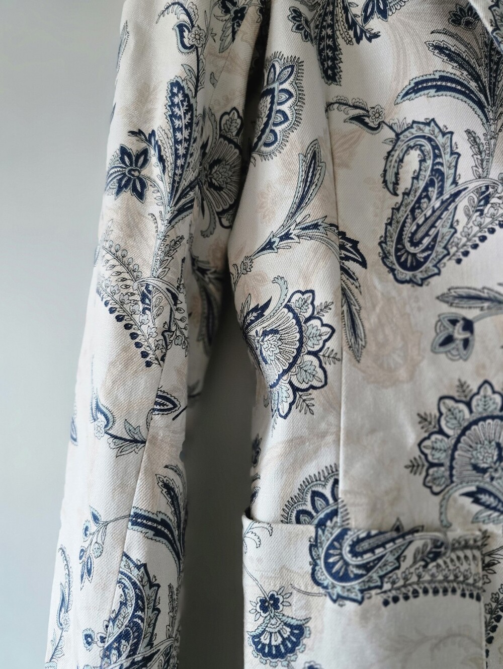 NWT By Anthropologie Printed Blazer Paisley 8 - Picture 7 of 10